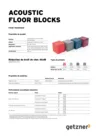 Data Sheet Acoustic Floor Blocks FR