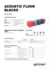 Data Sheet Acoustic Floor Blocks IT