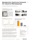 Measurement report Elastic elements for industrial heat pumps DE