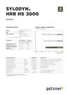 Data Sheet Sylodyn HRB HS 3000 DE