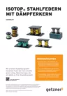 Data sheet Isotop Steel springs with damper core DE