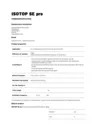 Tender Specification Isotop SE pro en