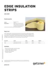 Data Sheet Edge Insulation Strips EN