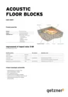  Data Sheet Acoustic Floor Blocks EN